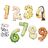 Animal Number Balloons