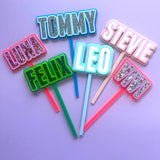 Bold Custom Name Topper