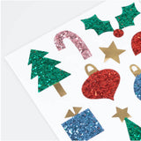 Christmas Icon Chunky Glitter Stickers (x 8 Sheets)