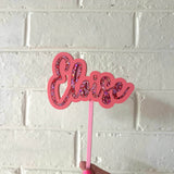 Cursive Custom Name Toppers