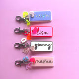 *Limited Edition* - Ivory/Taupe Mothers Day Charm Keyring