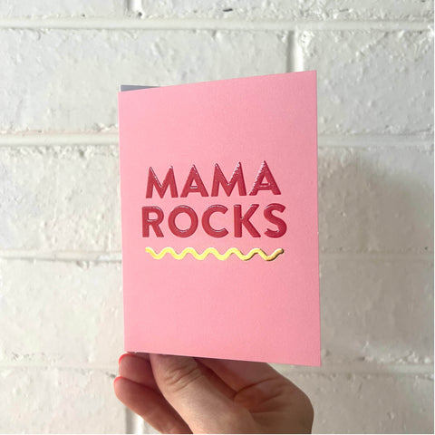 Mama Rocks Card