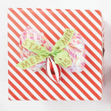 Neon Green - Merry Christmas Ribbon