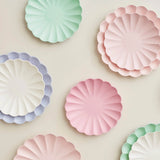 Multicolour Large Eco Plates - Pack of 8