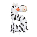 Animal Number Balloons
