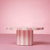 Sunburst Resin Cake Stand - Candy Pink