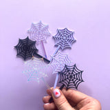 Web Cupcake Toppers - Set of 6