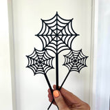 Web Cake Toppers - Set of 3