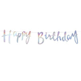 Iridescent Happy Birthday Bunting