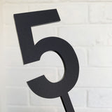 Matte Black Cake Topper