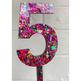 Multi Confetti Cake Topper