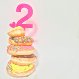 Pink Perspex Cake Topper - More numbers available