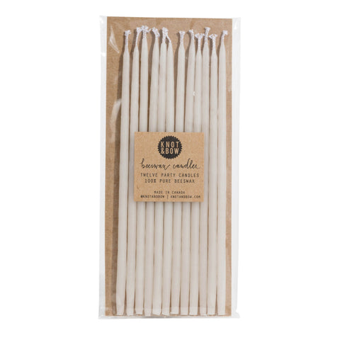 Ivory Tall Beeswax Candles