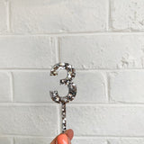 Small Glitz Number Toppers