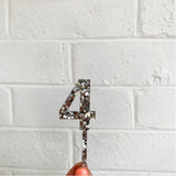 Small Glitz Number Toppers