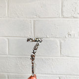 Small Glitz Number Toppers