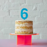 Large Blue Cake Topper