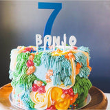 Large Blue Cake Topper