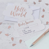 Rose Gold Baby Shower invites