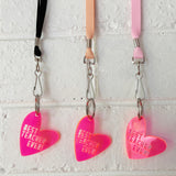 'Best Teacher Ever' Heart Lanyard