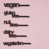 Dietary Markers - Matte Black