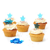 Blue Number Tiny Toppers - Set of 6