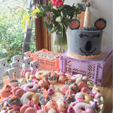 Blush Number Tiny Toppers - Set of 6