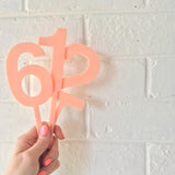 Large Blush Cake Topper