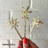 Star Sparkler Toppers - Set of 3