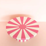 Sunburst Resin Cake Stand - Candy Pink