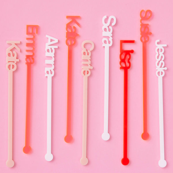 Name Drink Stirrers Hello Kit Co.