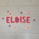 Name Kit: Neon Orange/Lilac