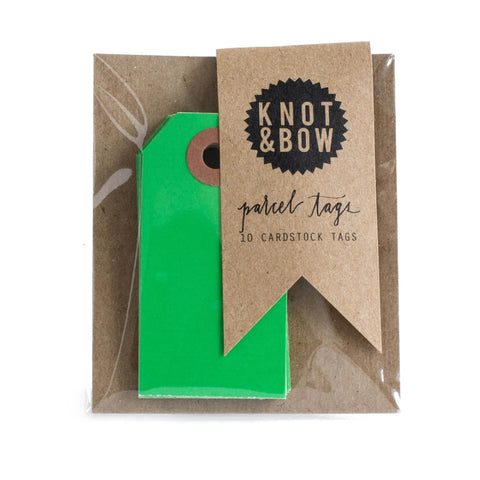 Green Parcel Tags