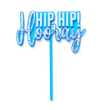 Hip Hip Hooray Cake Topper