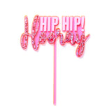 Hip Hip Hooray Cake Topper