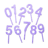 Lilac Stars Glitter Cake Topper