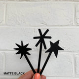 Star Sparkler Toppers - Set of 3