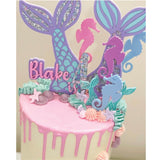 Luxe Mermaid Tail Cake Topper
