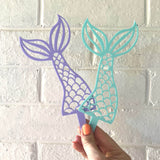 Mermaid Tail Cake Topper