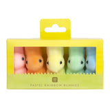 Mini Pastel Rainbow Bunnies (Pack of 5)