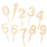 Neon Sorbet Confetti Cake Topper