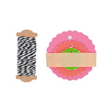 Scallop Neon Tags + Twine Set - 30 pieces