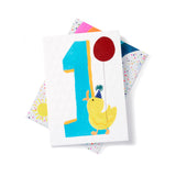 Number 1 Blue Duck Card