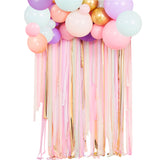 Pastel Streamer & Balloon Party Backdrop