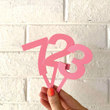 Pastel Pink Cake Topper