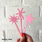 Star Sparkler Toppers - Set of 3