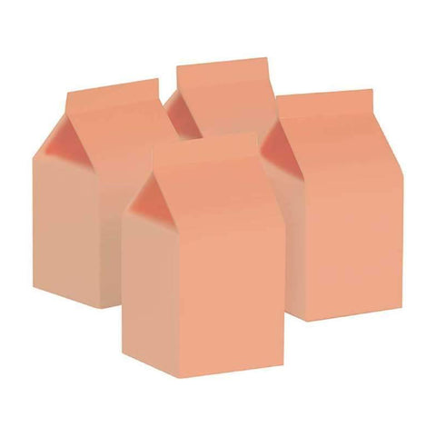 Peach Milk Box Cartons - Pack of 10