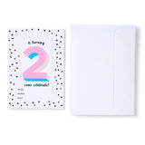 Pink No.2 Invites - Pack of 12