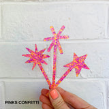Star Sparkler Toppers - Set of 3