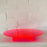 Neon Pink Acrylic Cake Stand